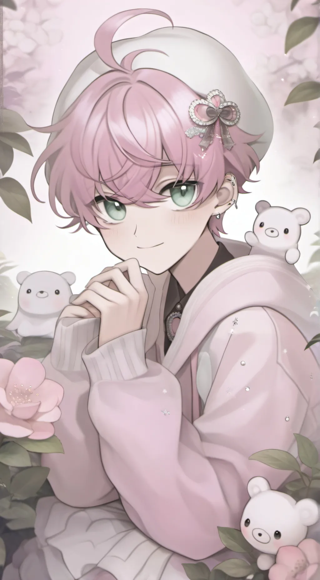 ai character: kamru que 🌺 background