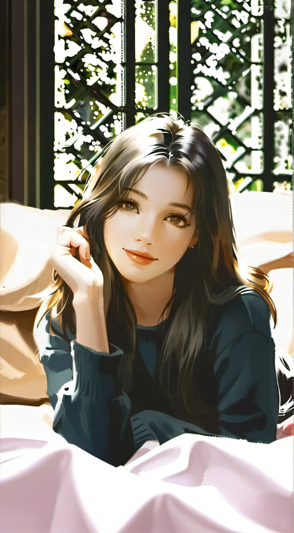 ai character: a girl background