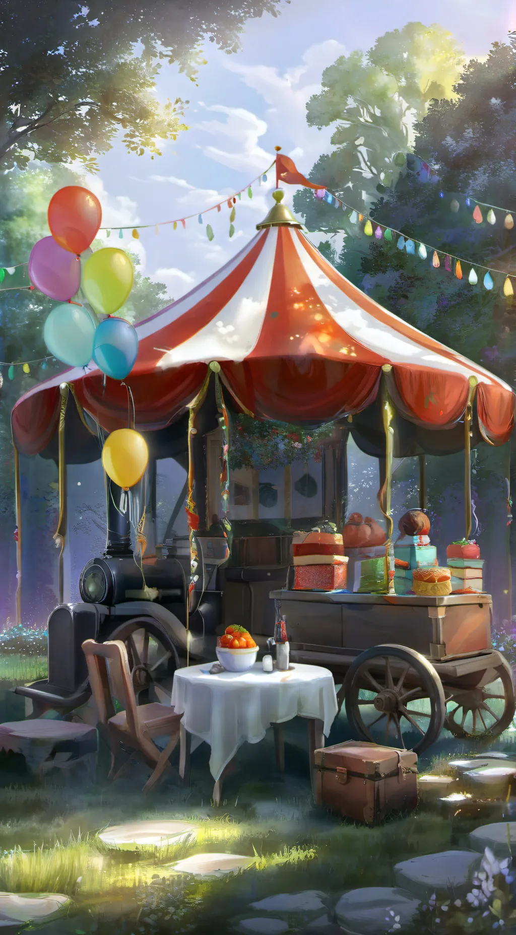 ai character: Burstin Nights background