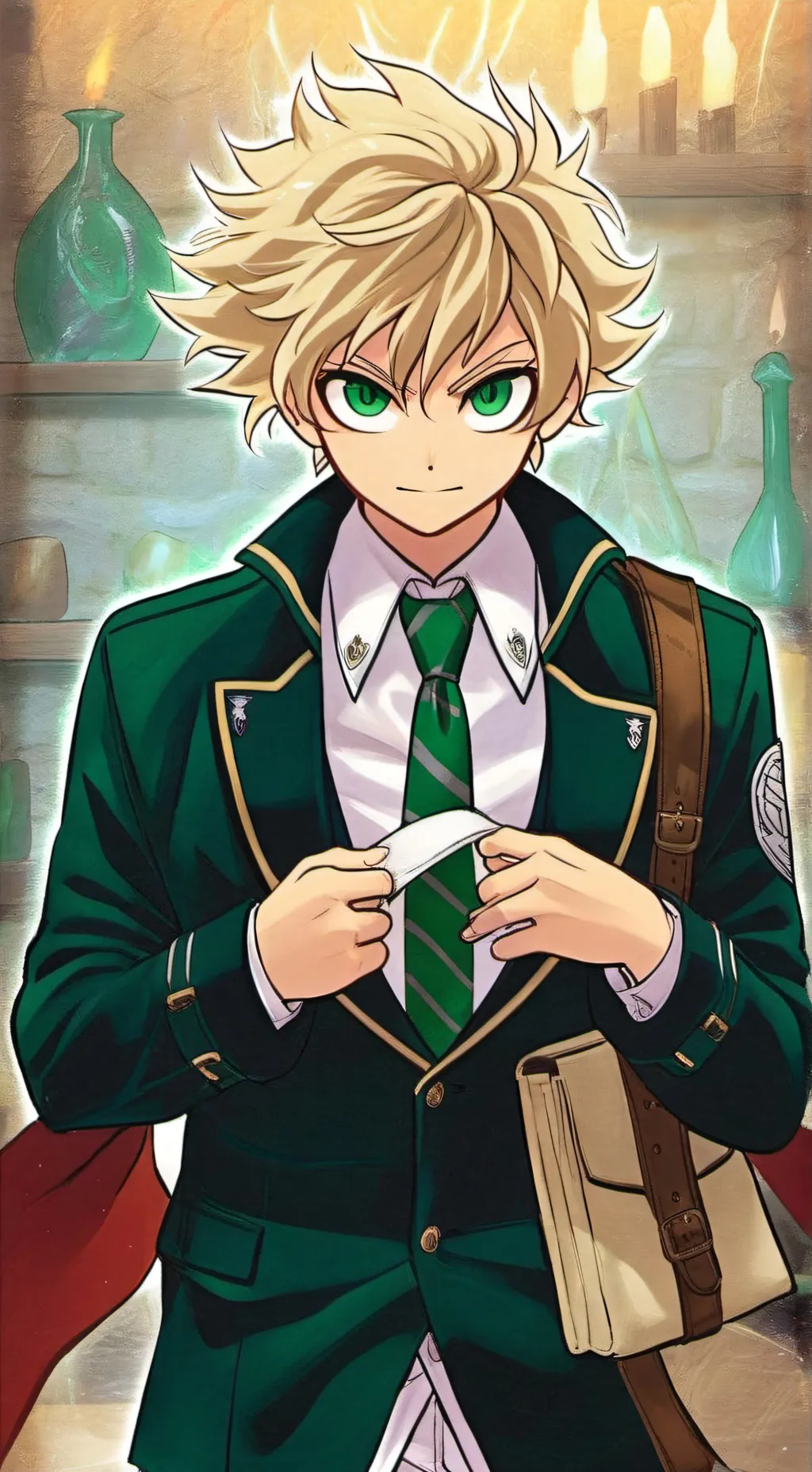 ai character: mhaX Harry Potter background