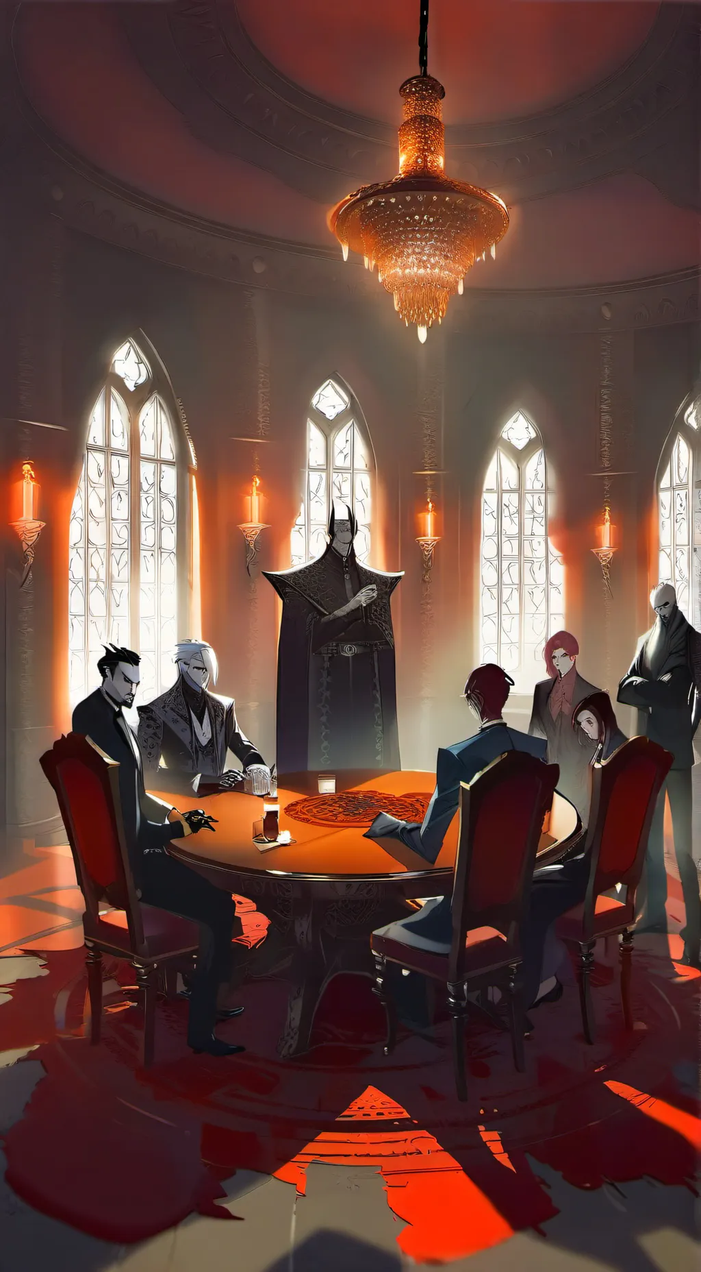 ai character: New Blood's Debut background