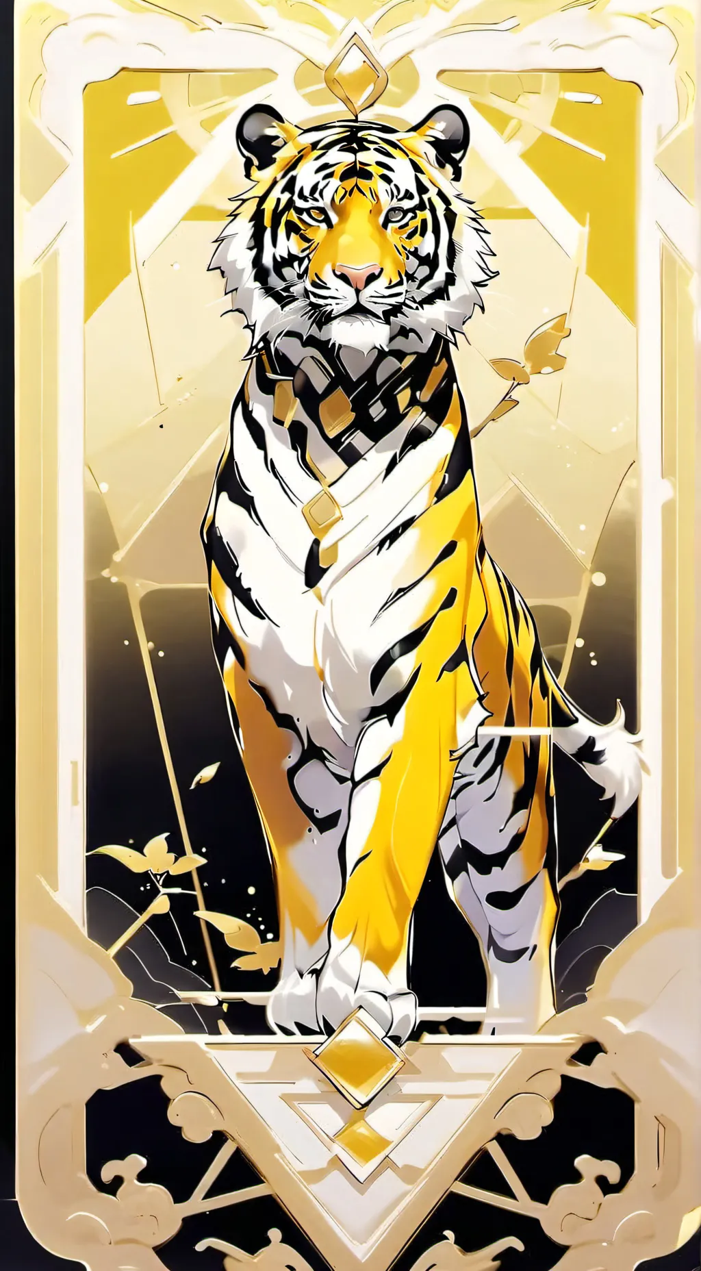 ai character: golden Tigers life background