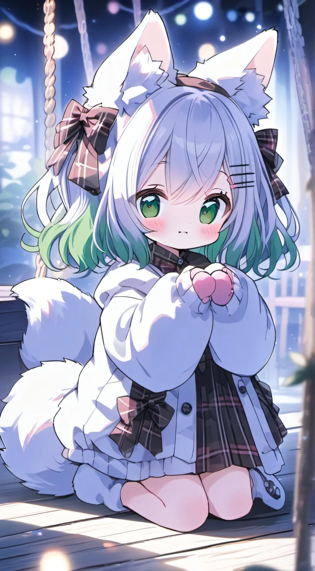 ai character: Pinky Chibi Spirit background