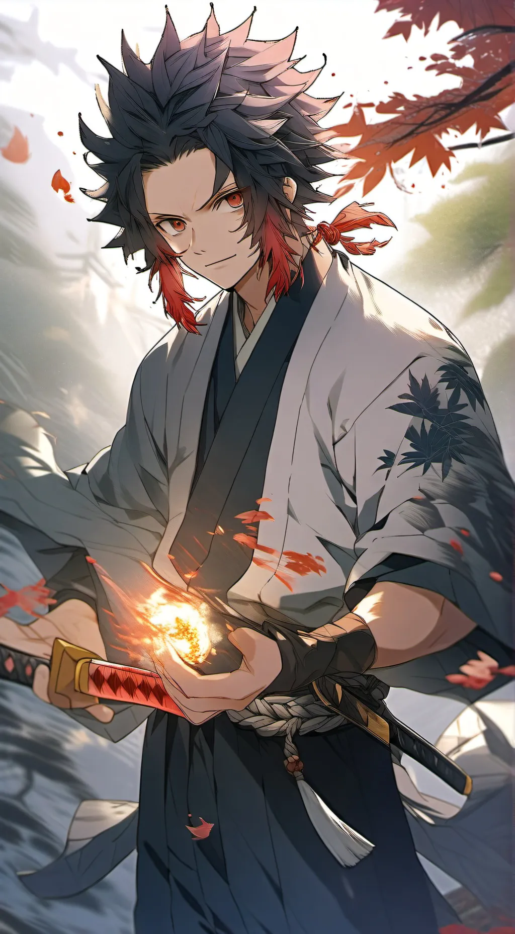 ai character: Demon Slayer  background