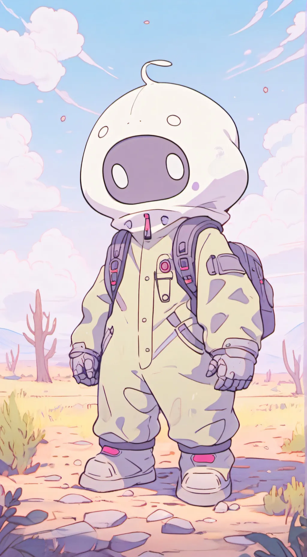 ai character: slendytubbies  background