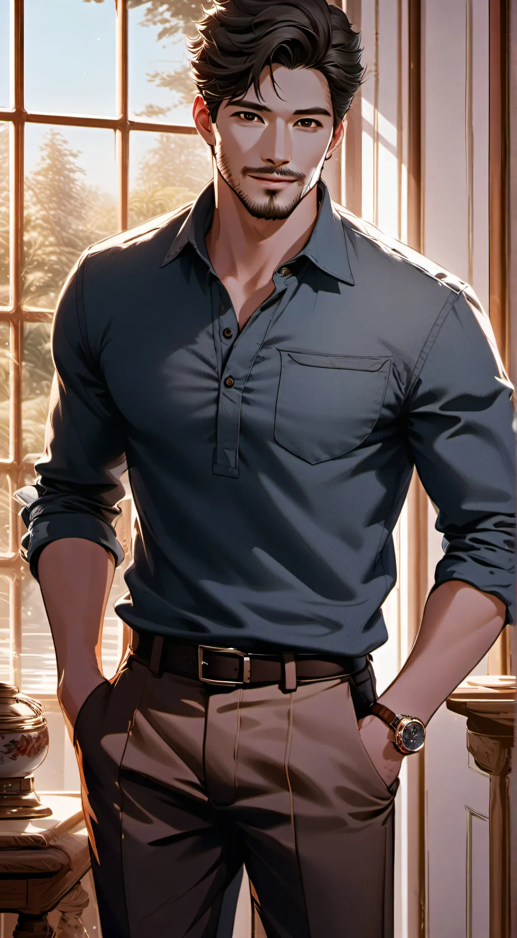 ai character: Keith Harrison background