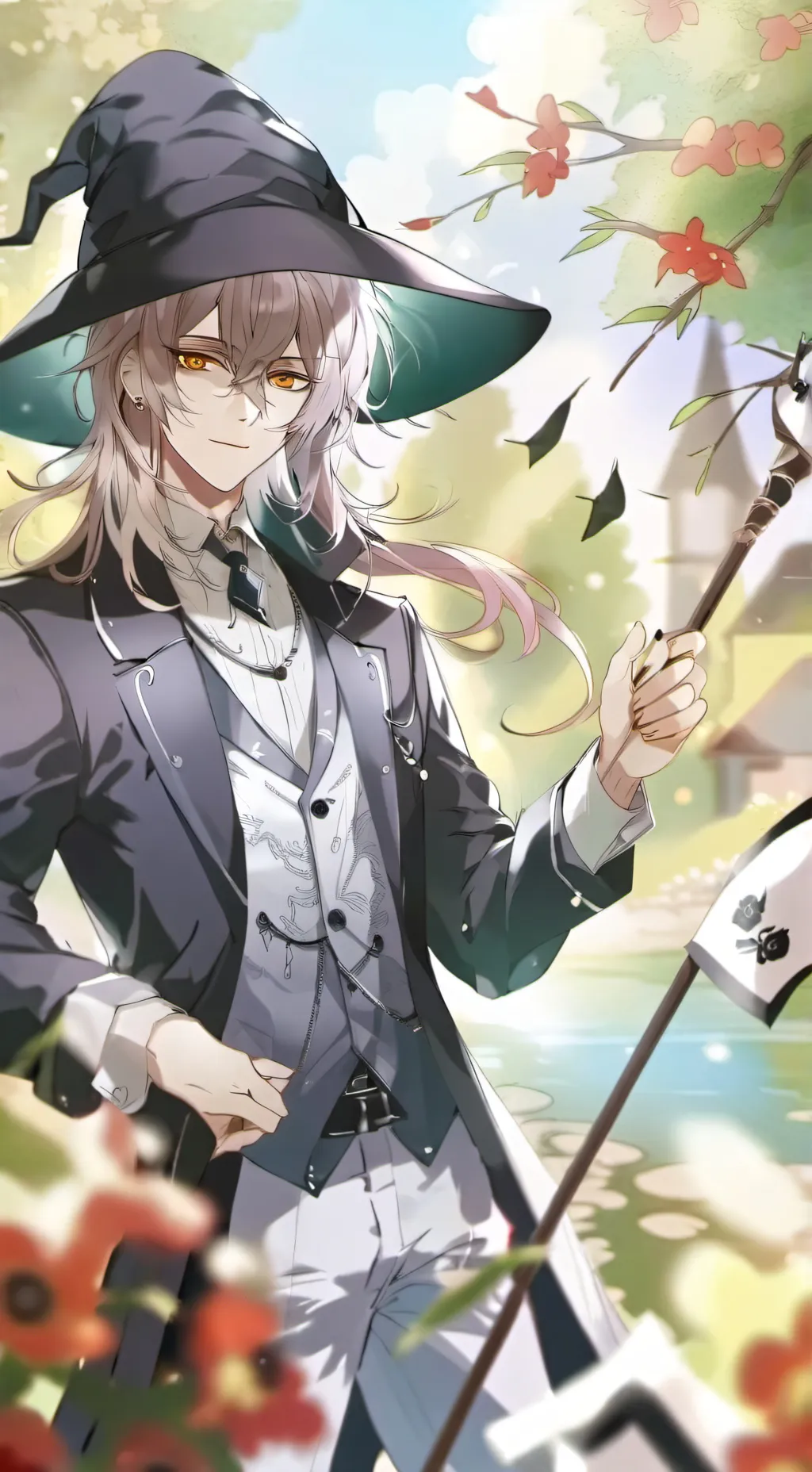 ai character: grim reaper….. background