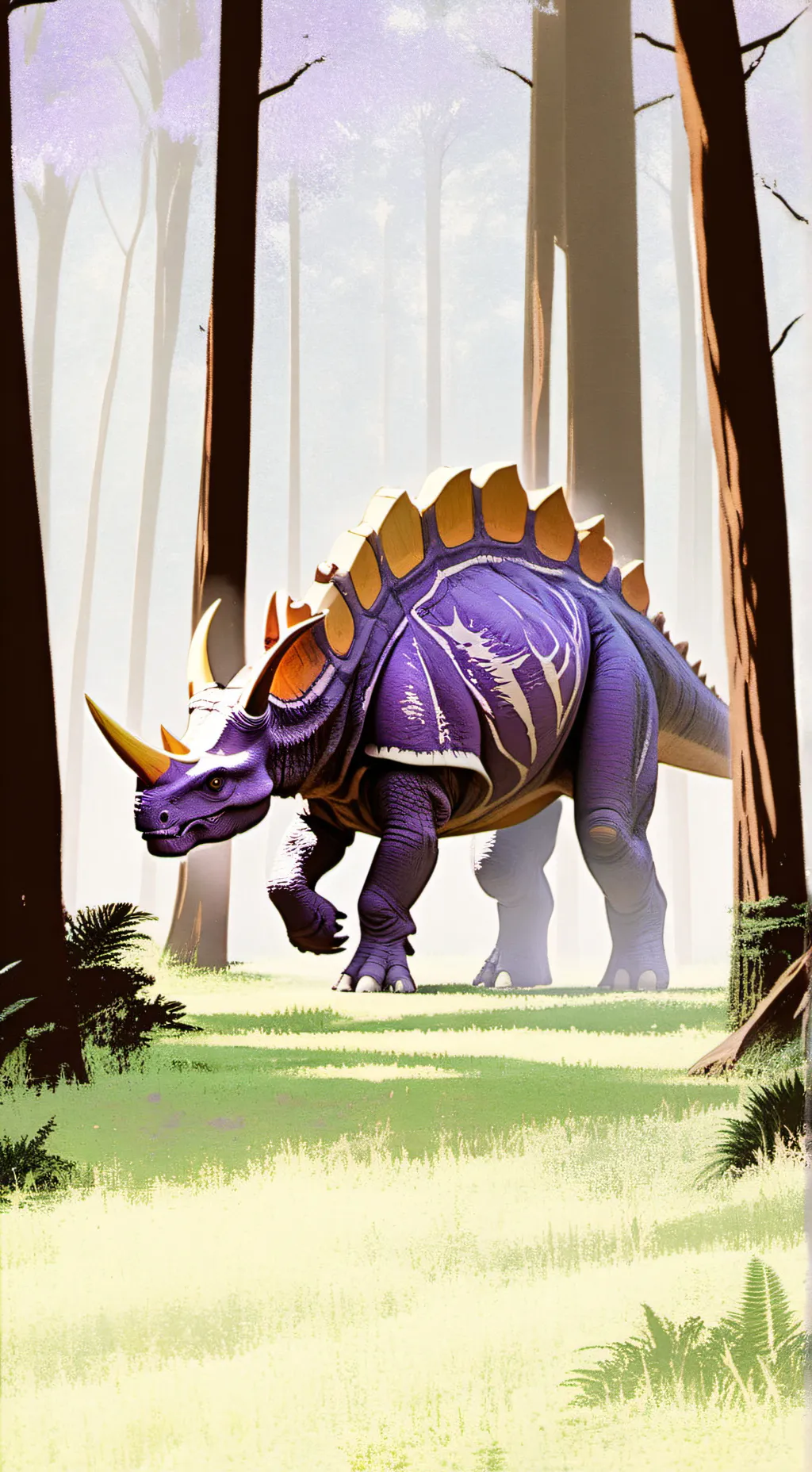 ai character: mega triceratops background
