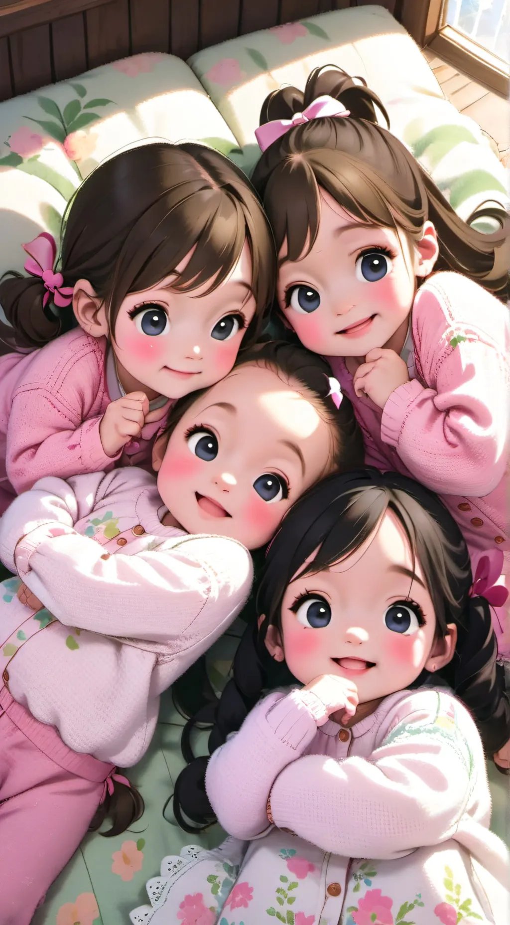 ai character: The V cuardruplits background