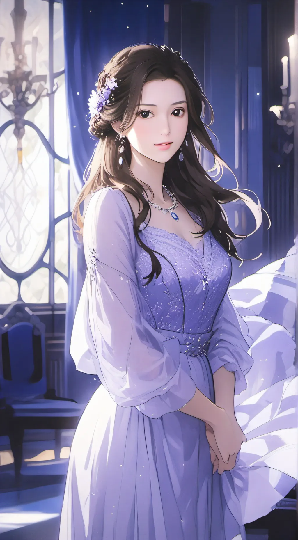 ai character: Girl background