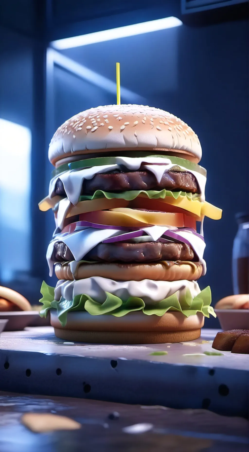 ai character: Big mac background