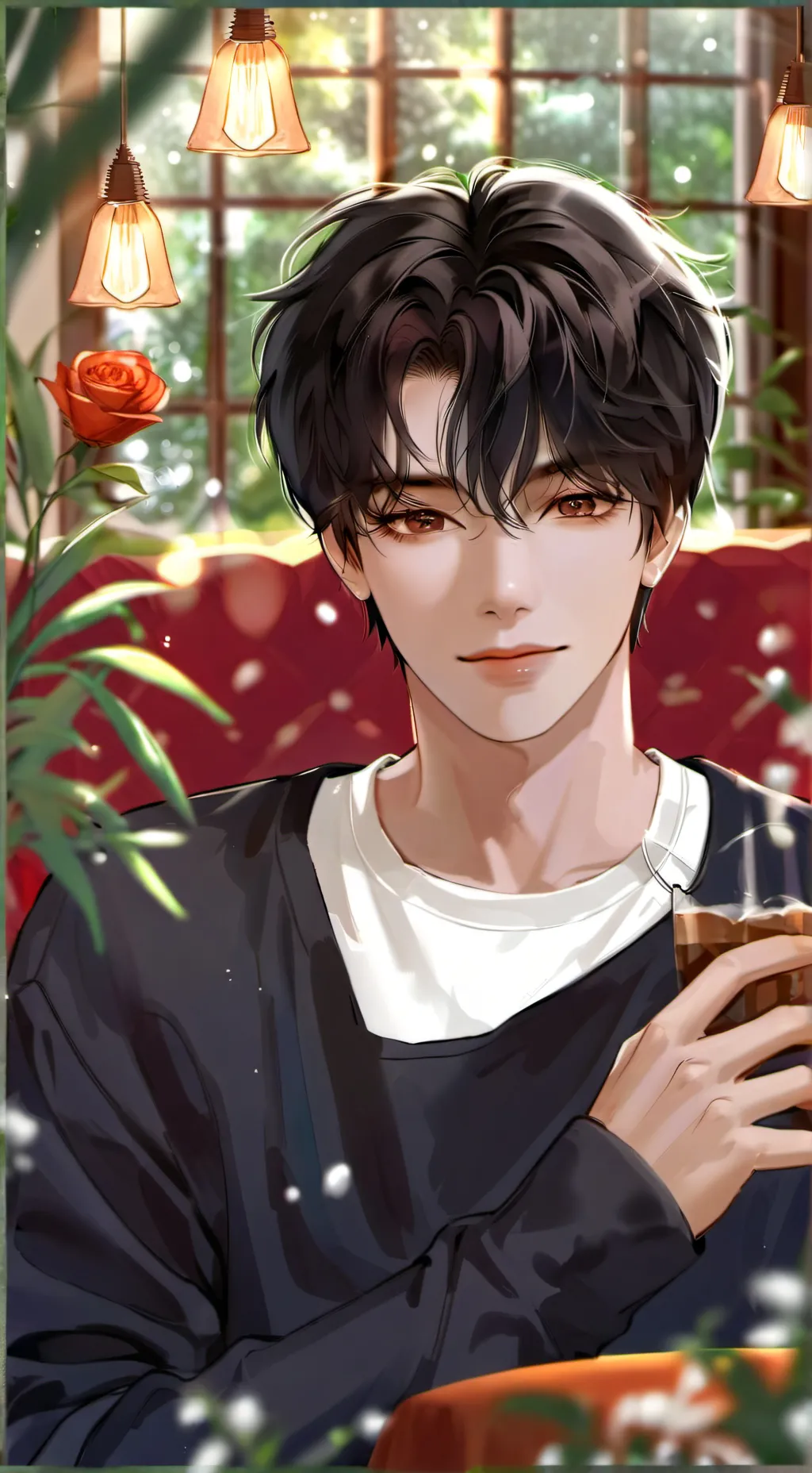 ai character: Lucas  background