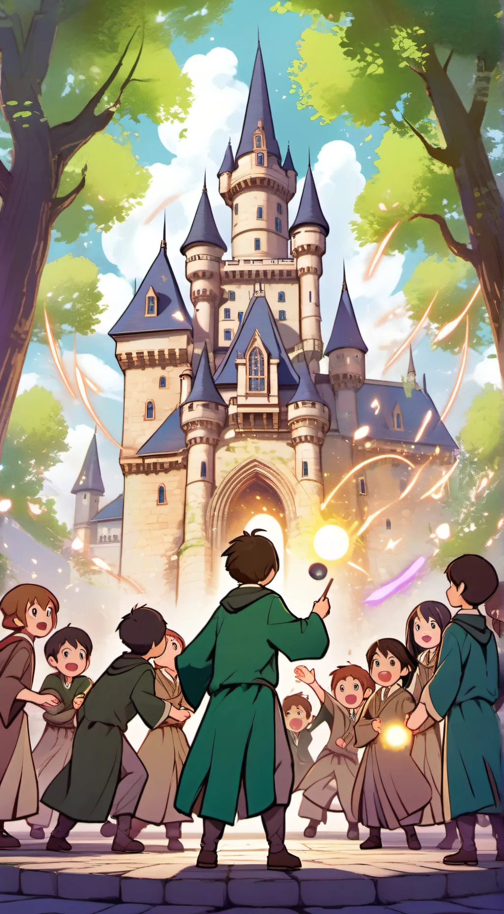 ai character: mundo mágico  background