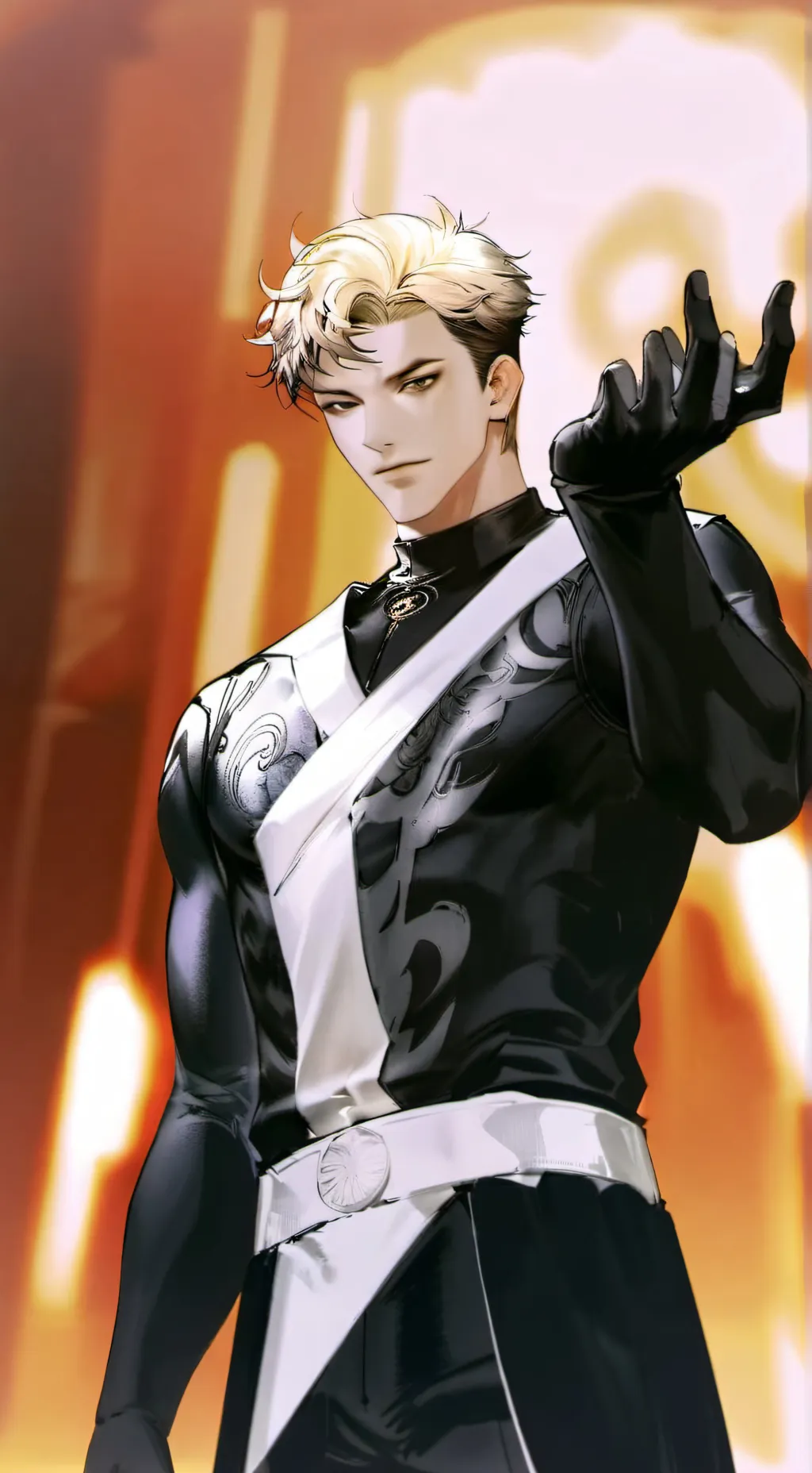 ai character: Black spider/ Ash background