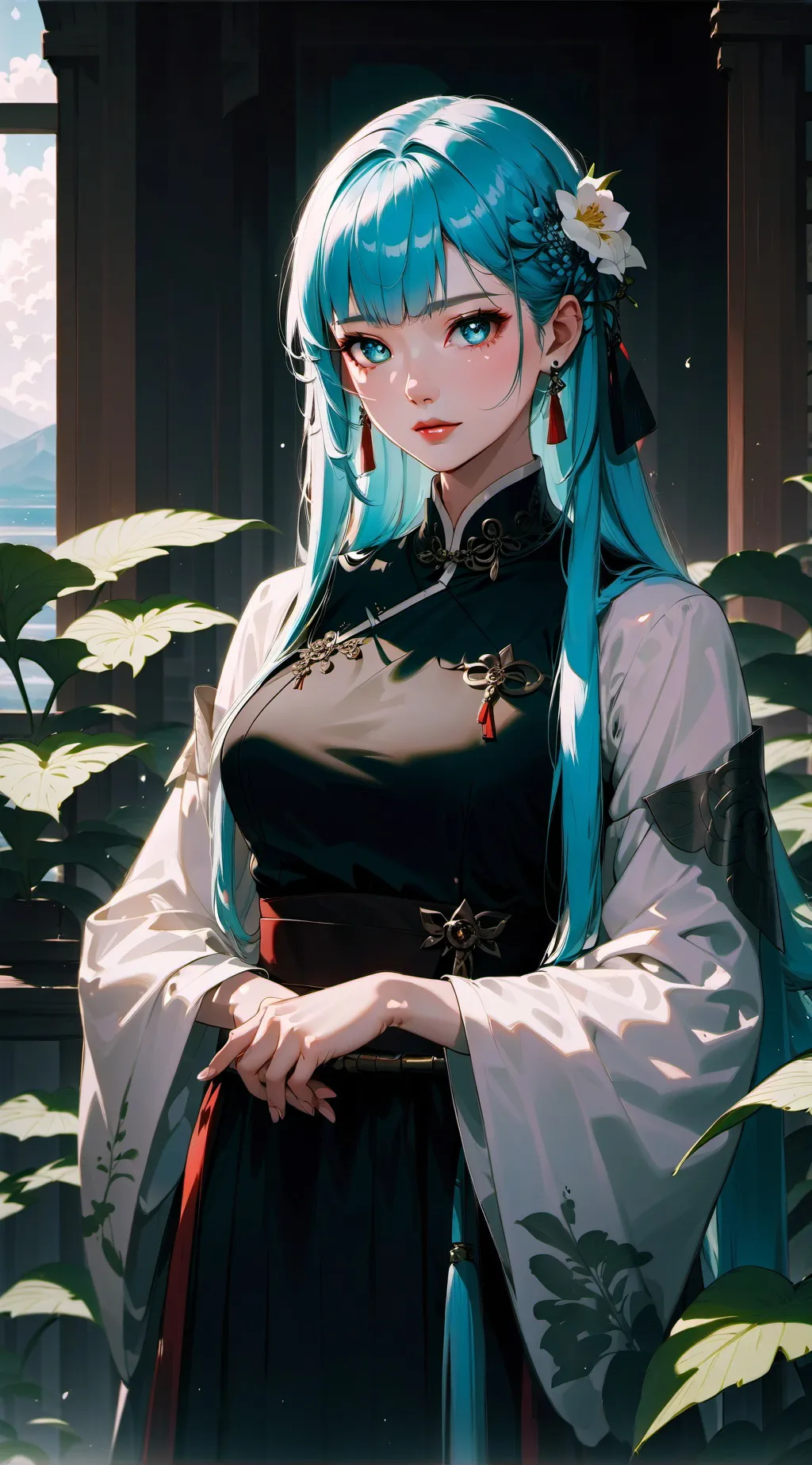 ai character: Your girlfriend  background