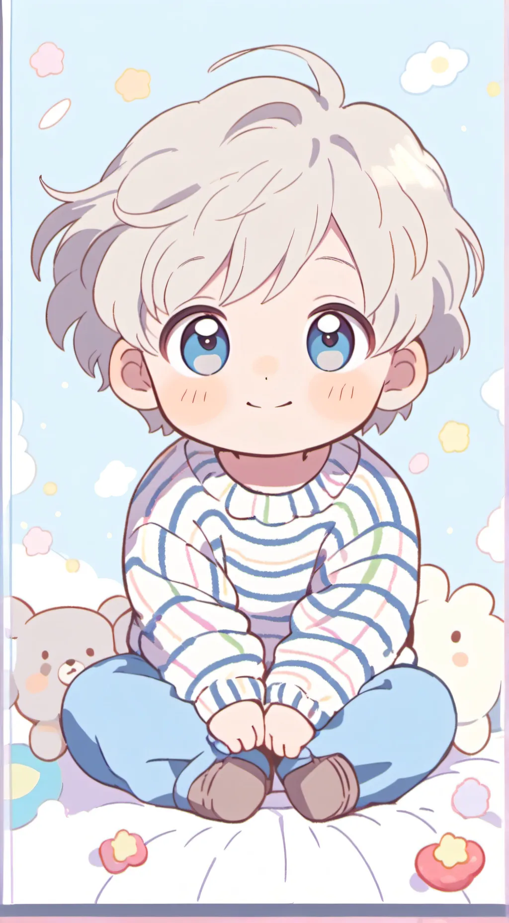 ai character: a child background