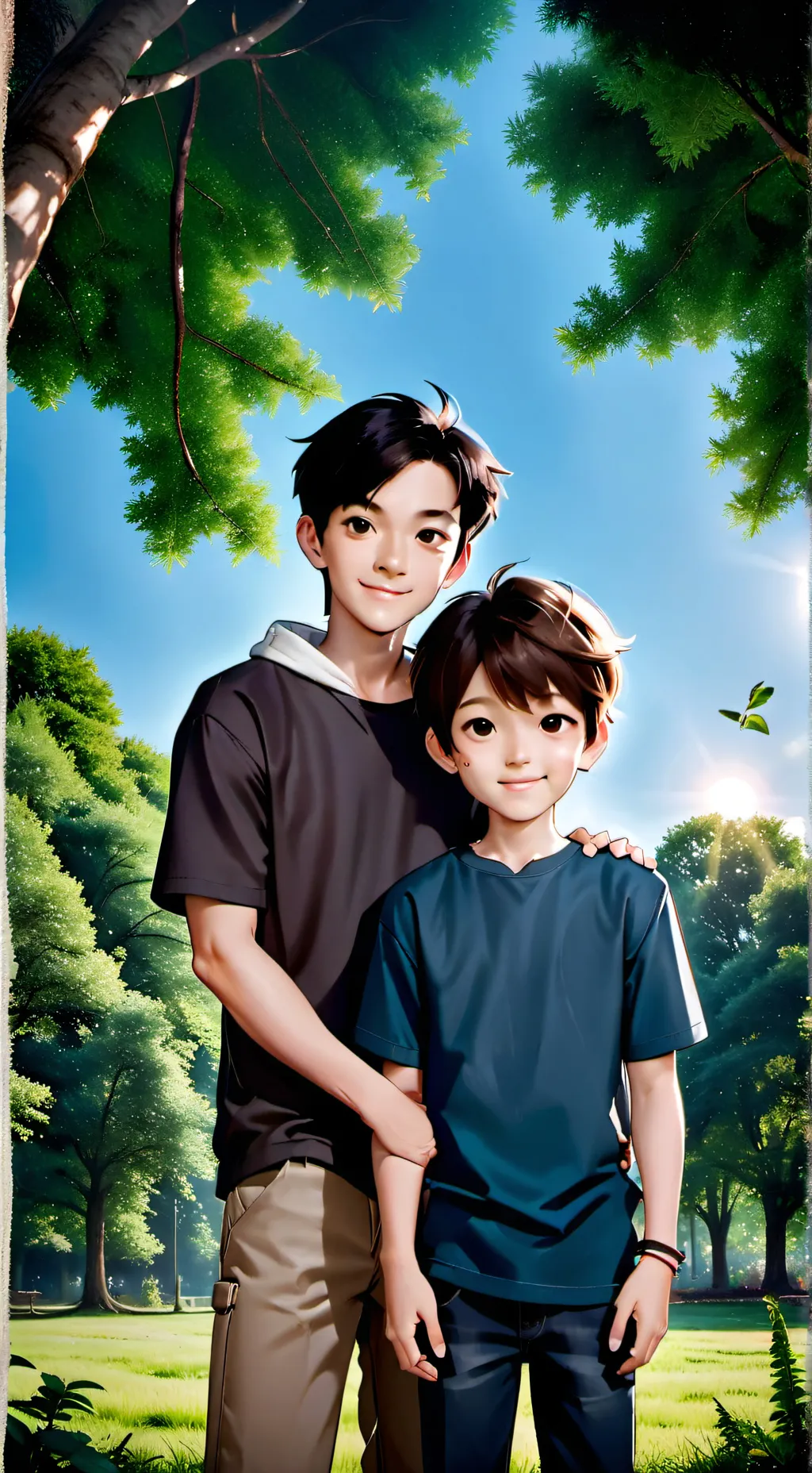 ai character: me and my brother  background