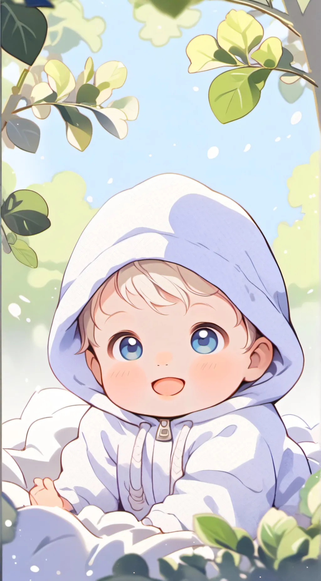 ai character: Vegan Baby background