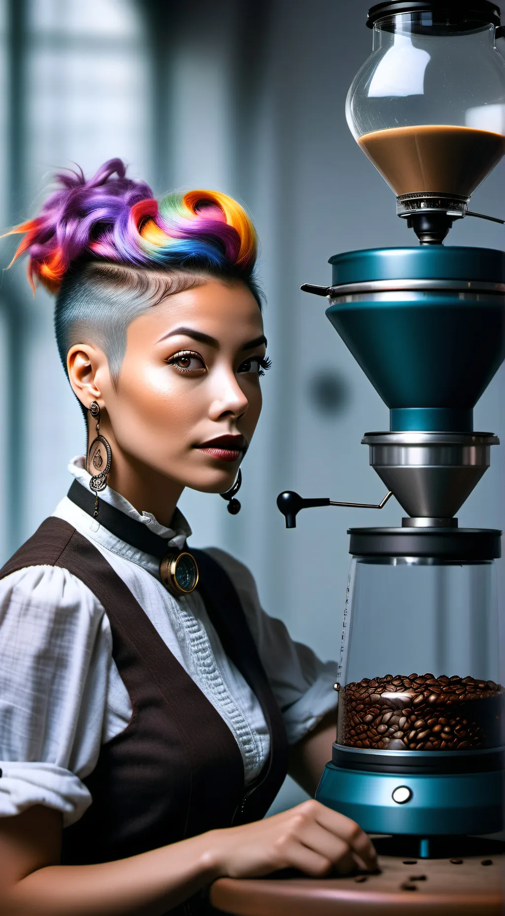 ai character: The Time Traveling background