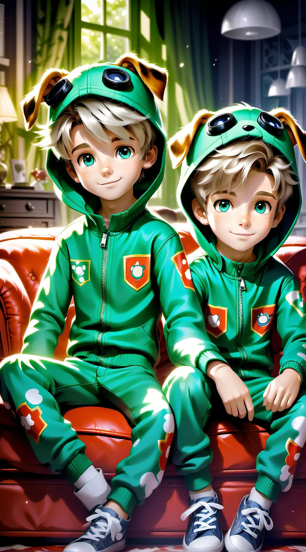 ai character: Twins Max and Jax background