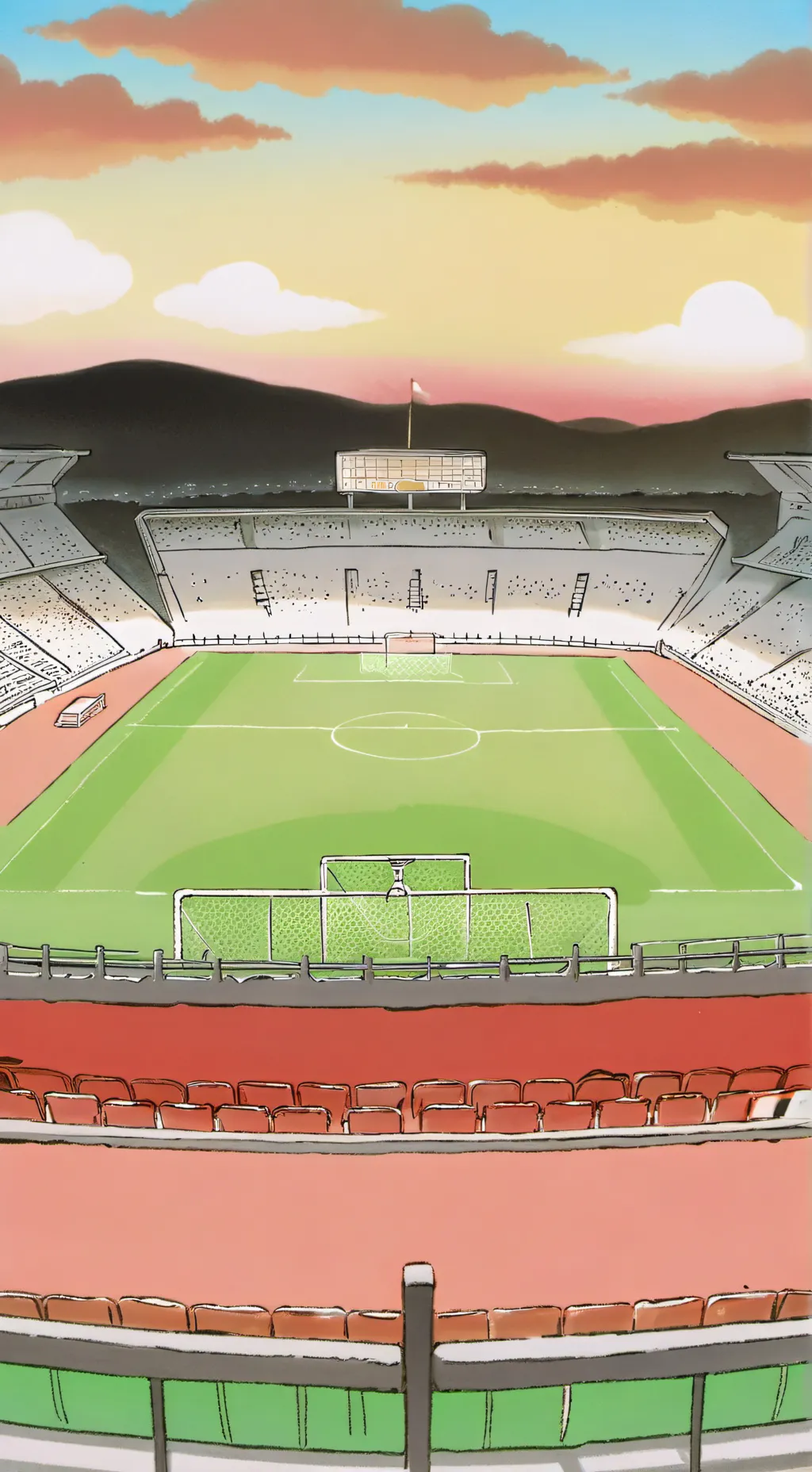 ai character: football tournamen background