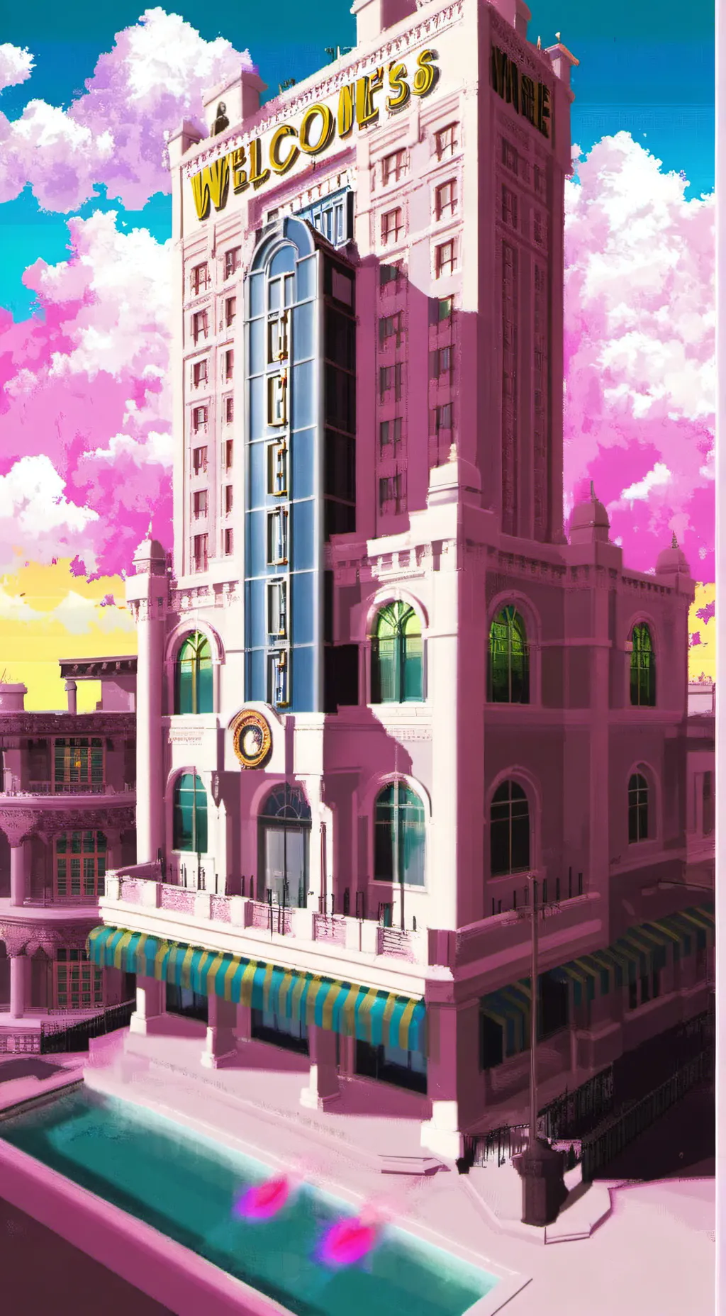 ai character: Mr Hopps hotel background