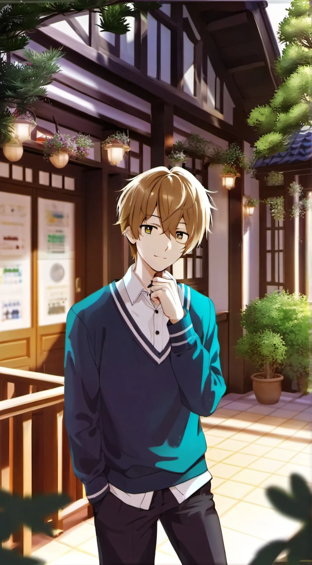 ai character: Akademie Jungs background