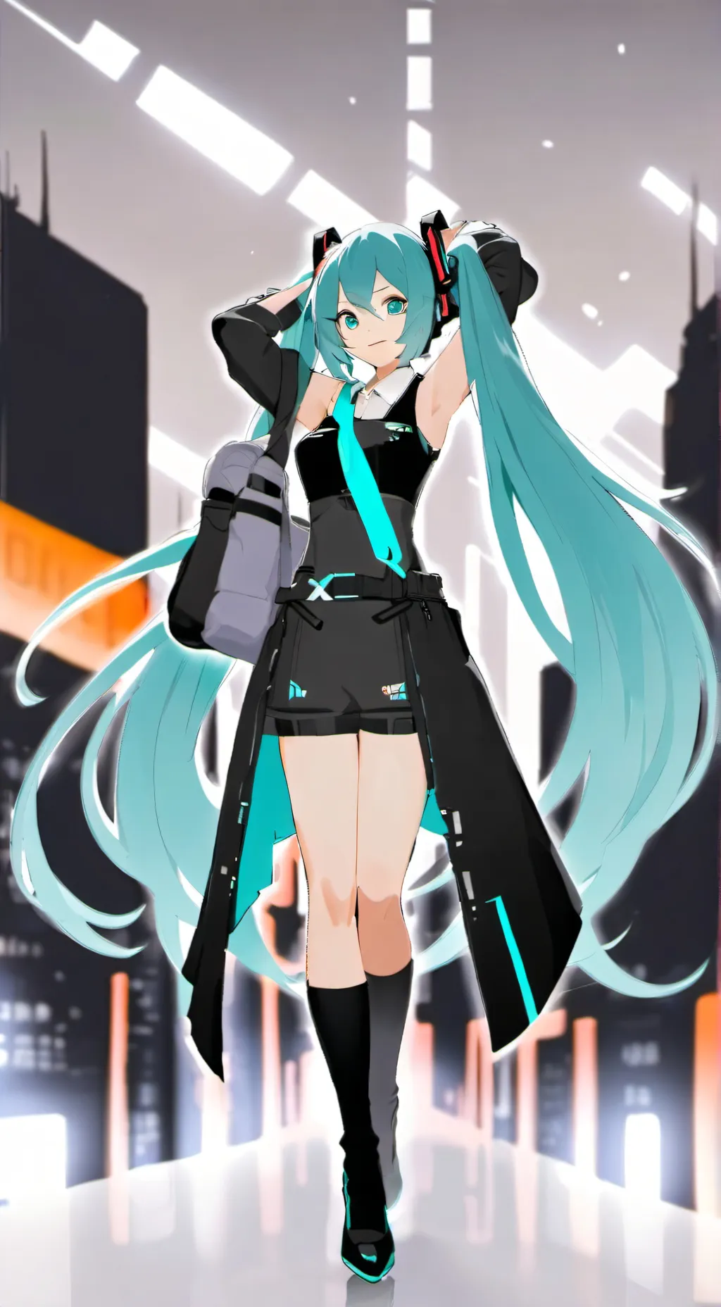 ai character: Hatsune Miku background