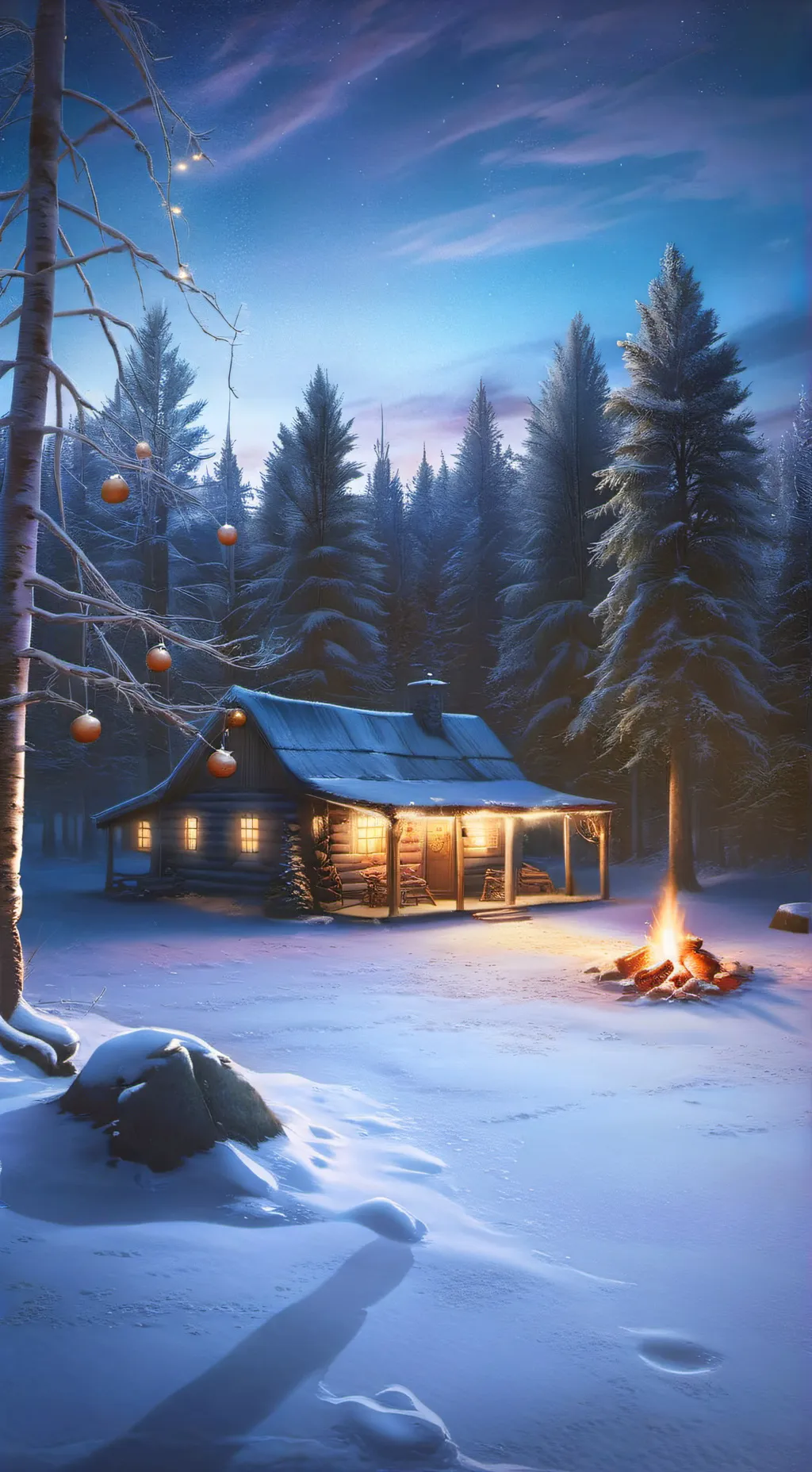 ai character: HH xmas pick me background