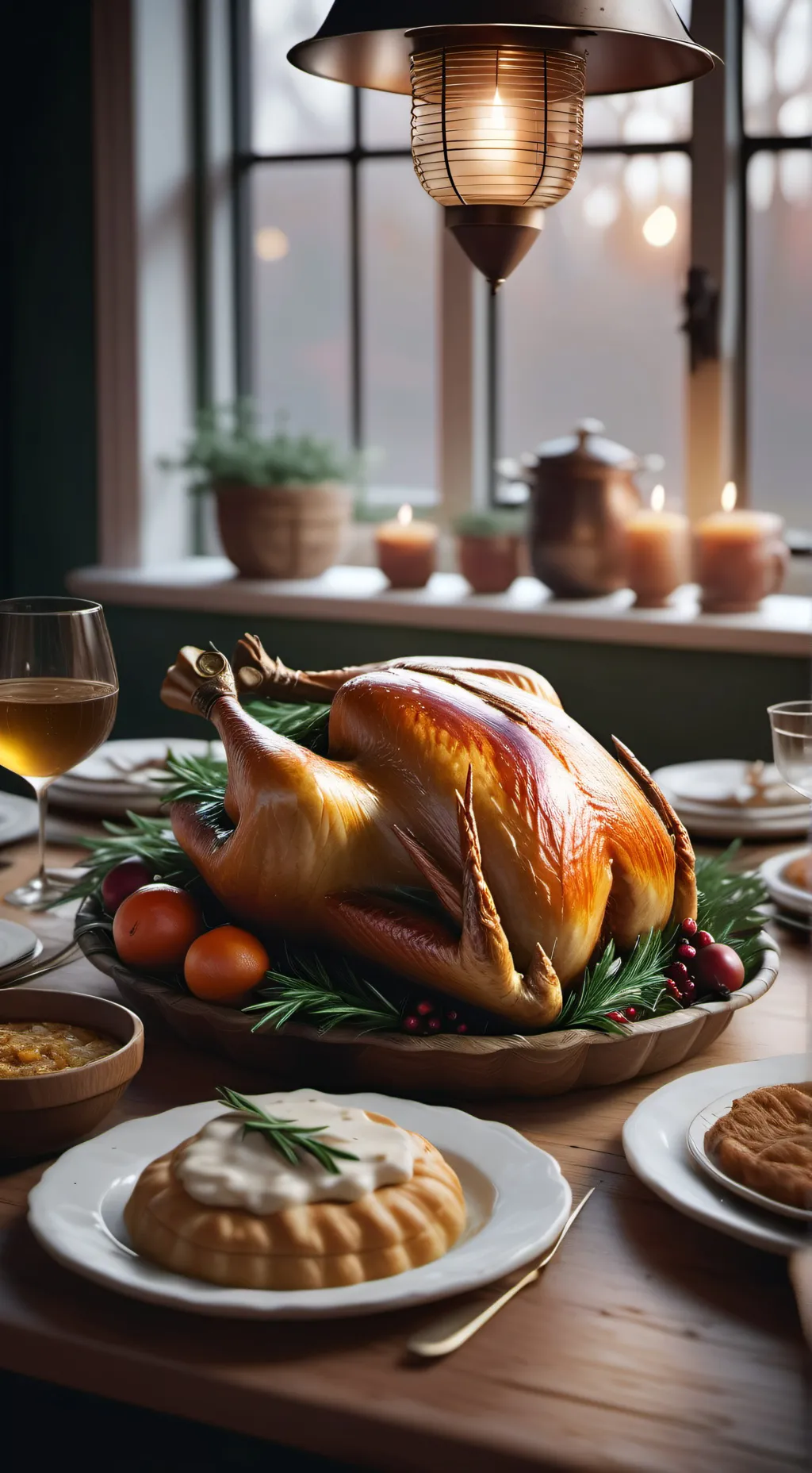 ai character: Thanksgiving p2 background