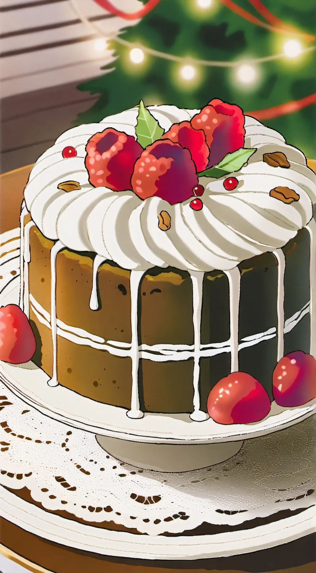 ai character: Fruitcake  background