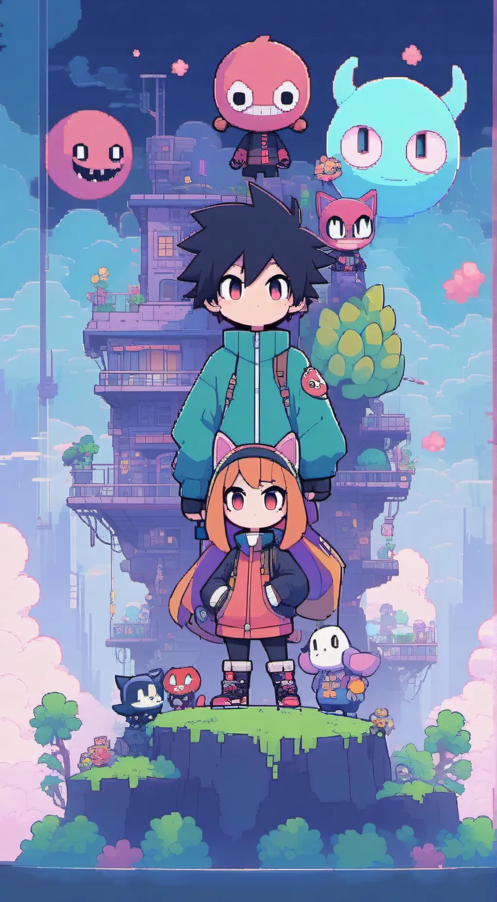 ai character: The character tree background