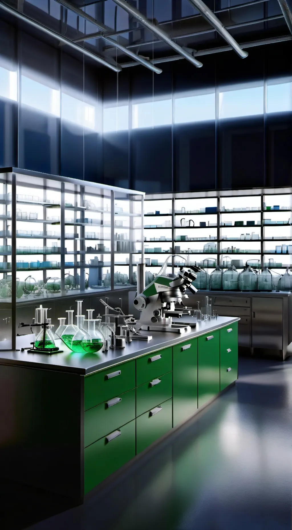 ai character: mha laboratorium background