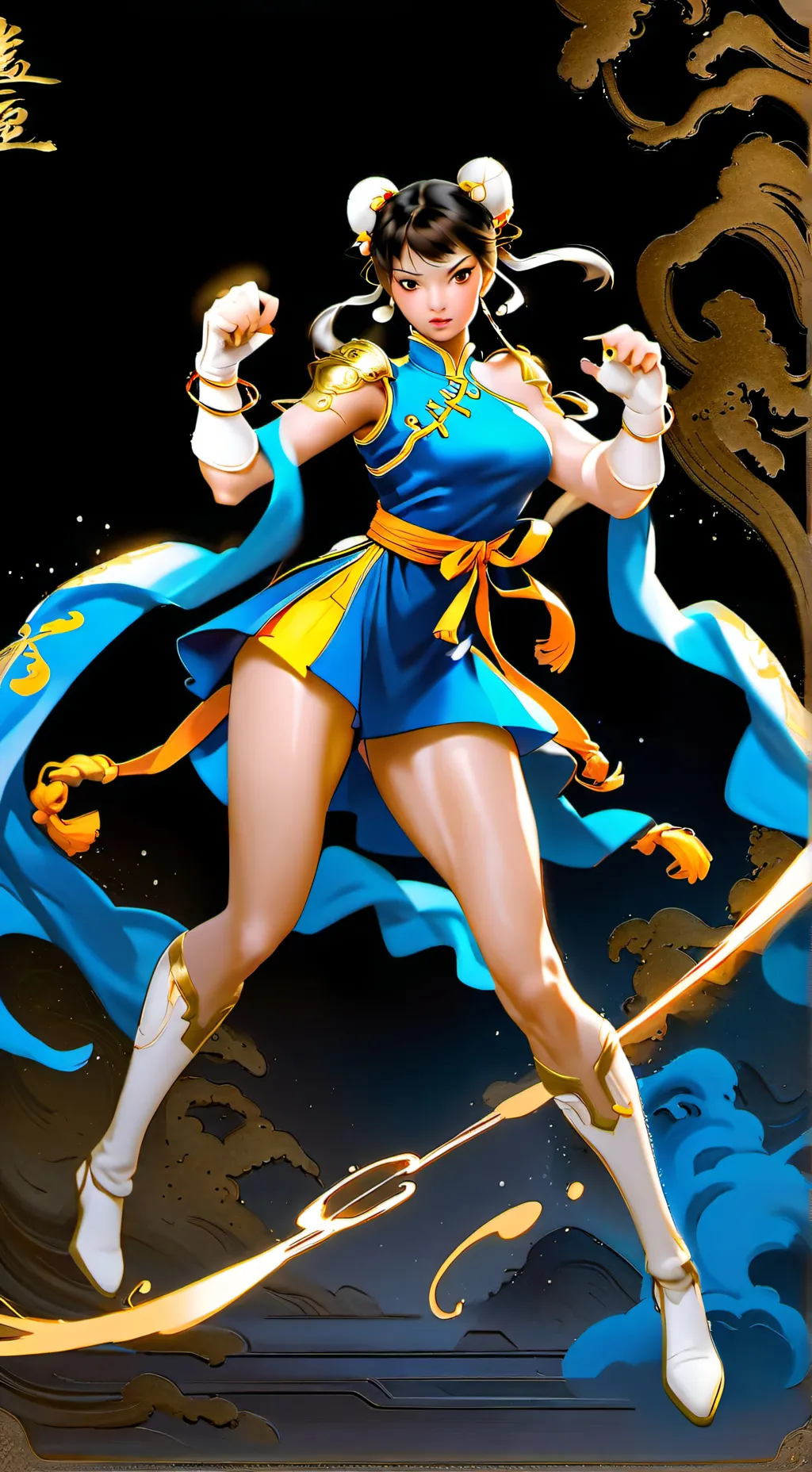 ai character: MHA×Streetfighter background