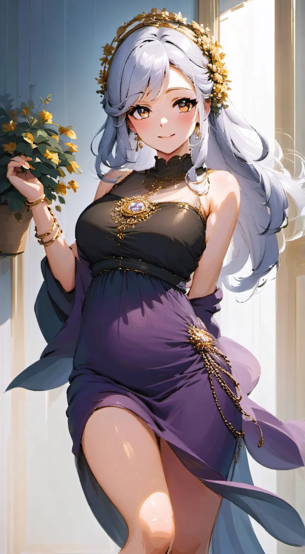 ai character: rosa background