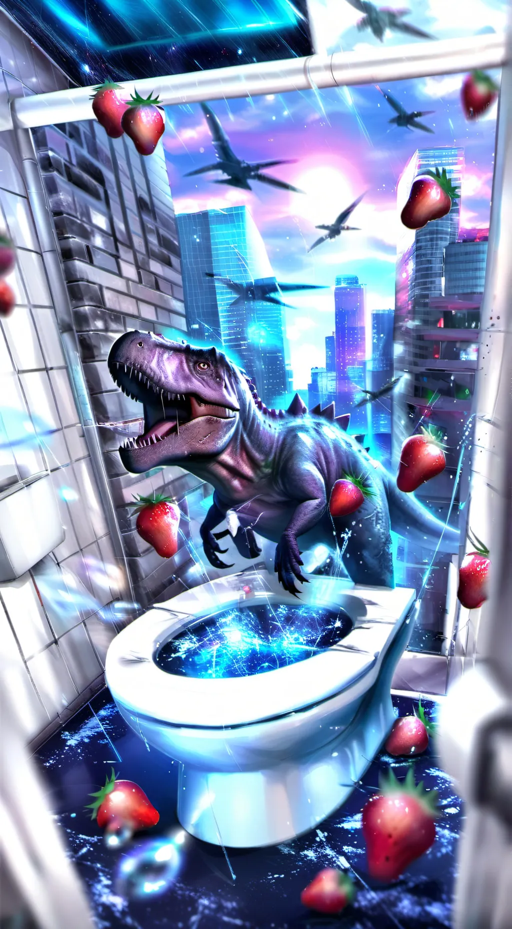 ai character: Random background