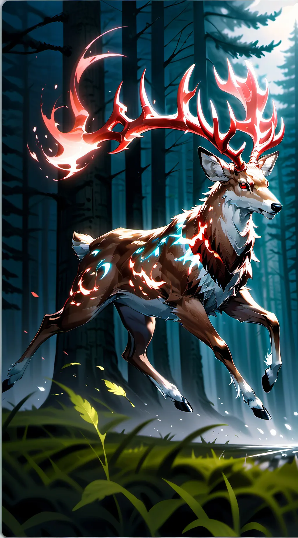 ai character: 99 nights forest background