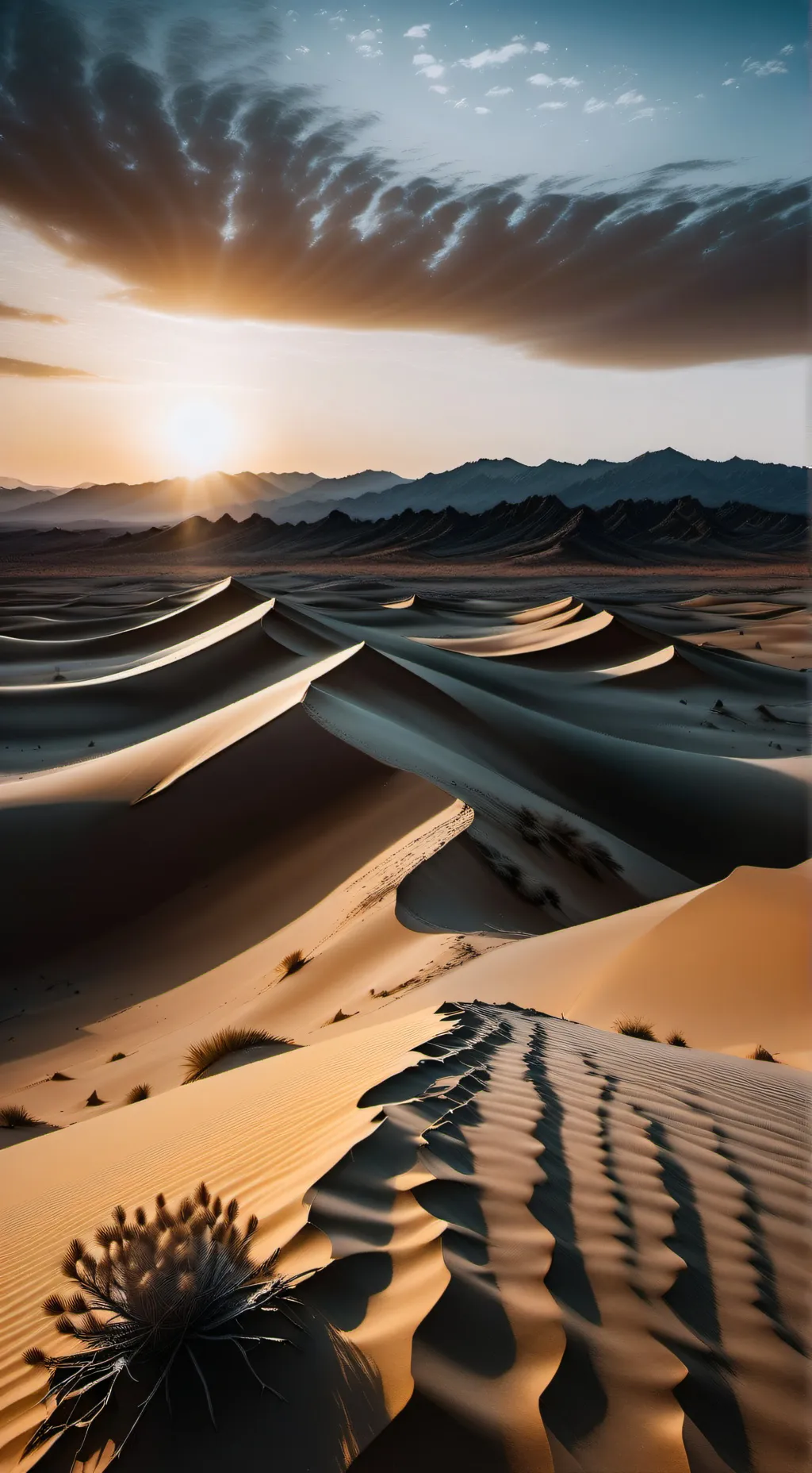 ai character: desert. background