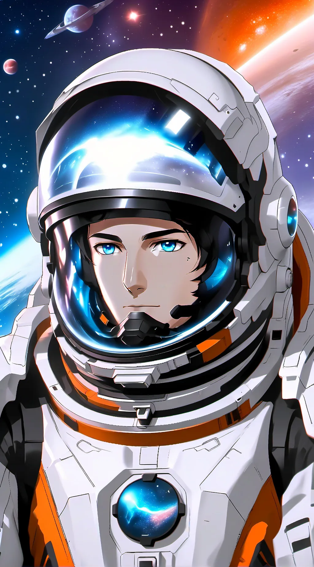 ai character: Astronaut Clarke background