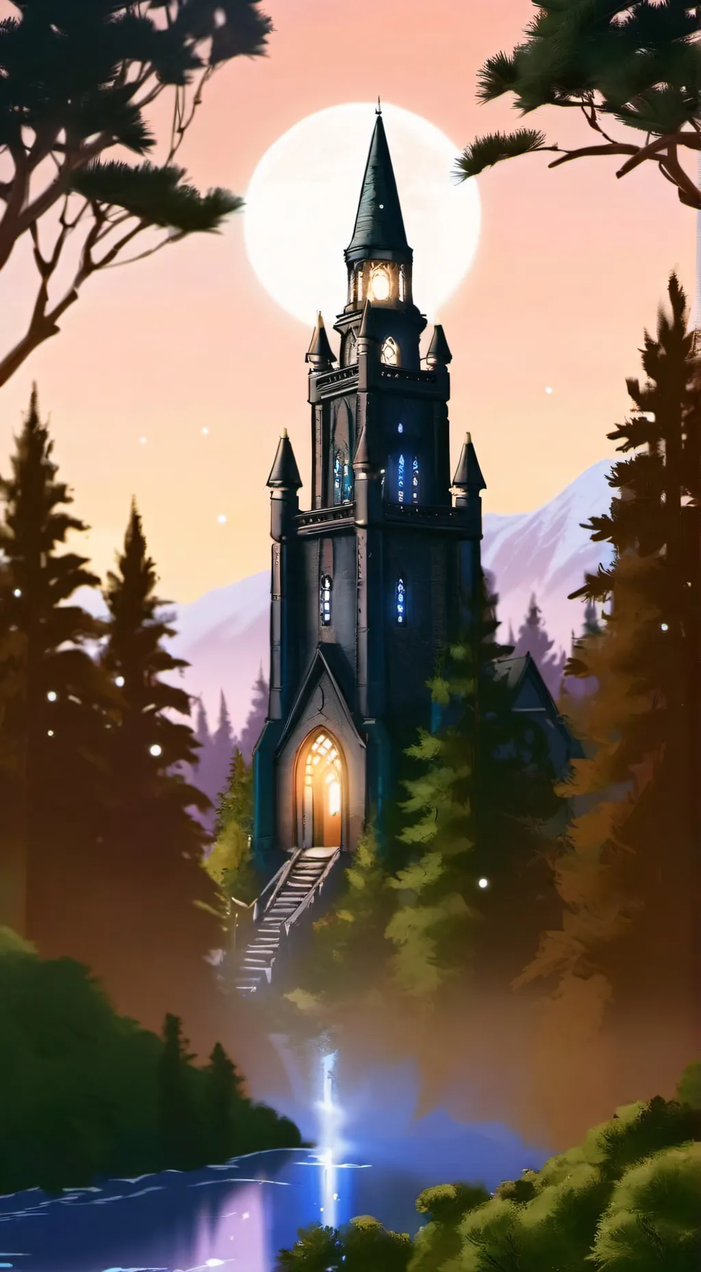 ai character:  Created background