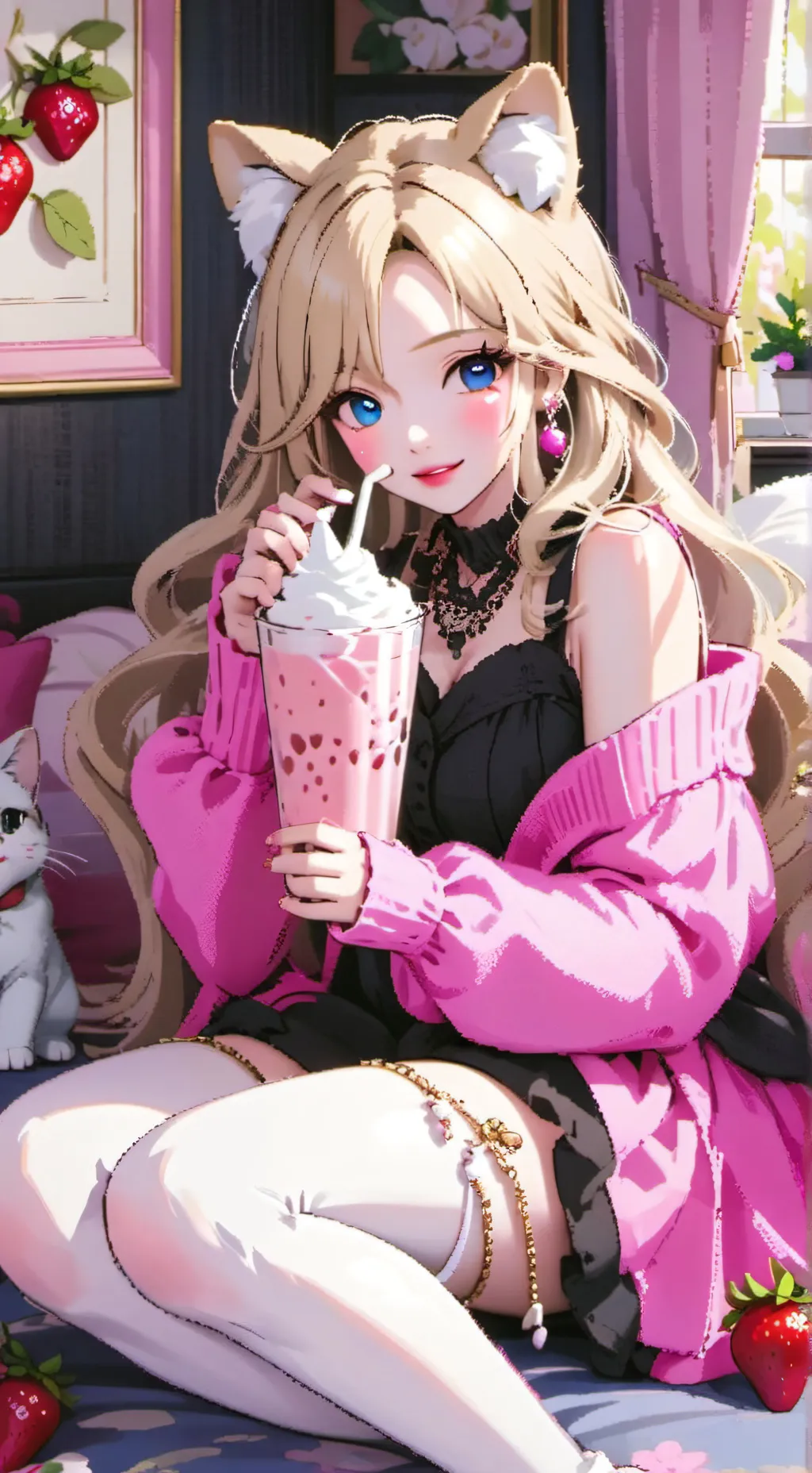 ai character: new student Sophie background