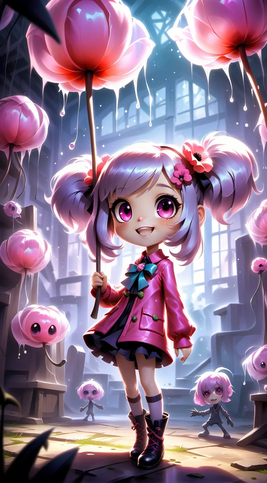 ai character: Kissy missy  background