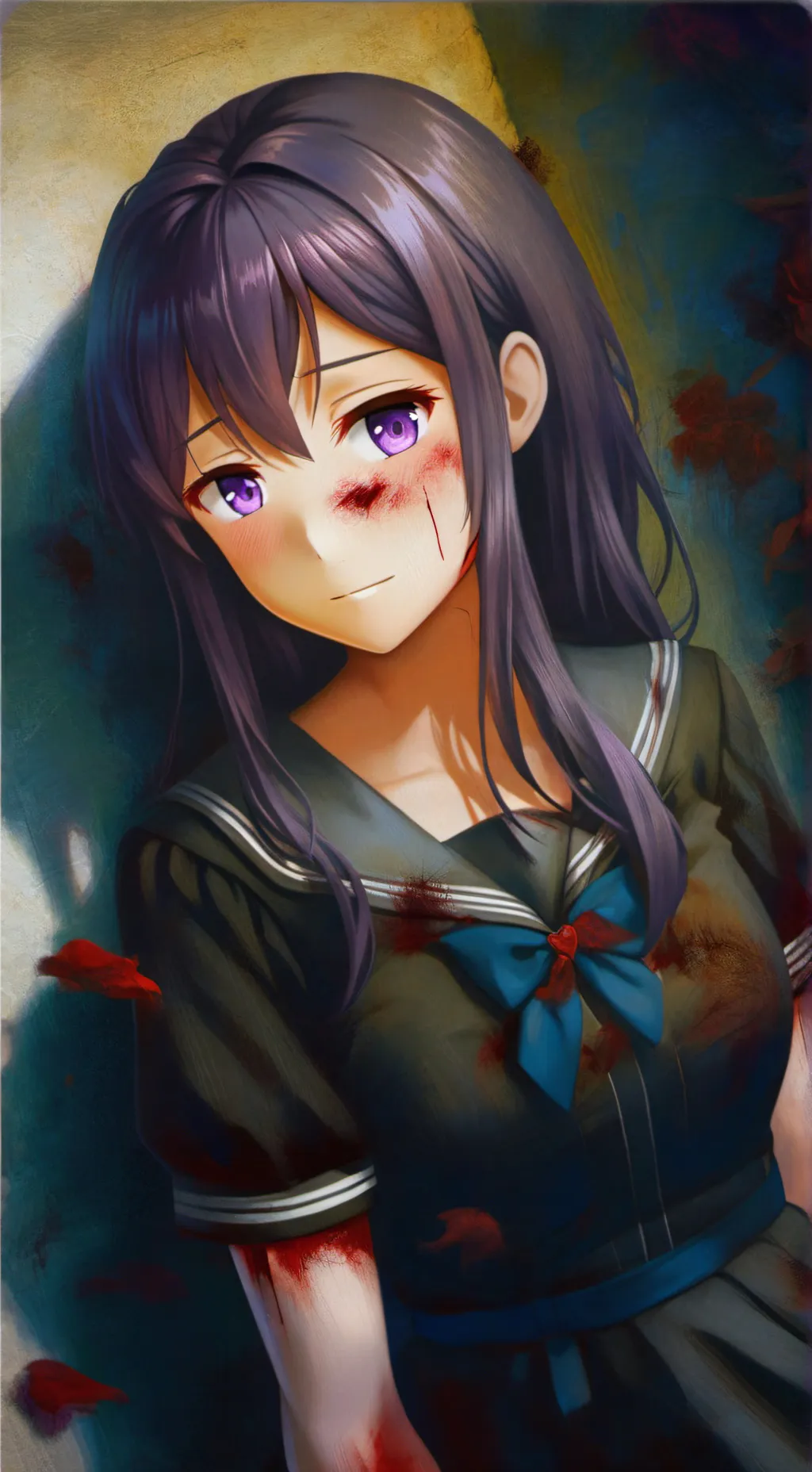 ai character: Yuri[DDLC] background