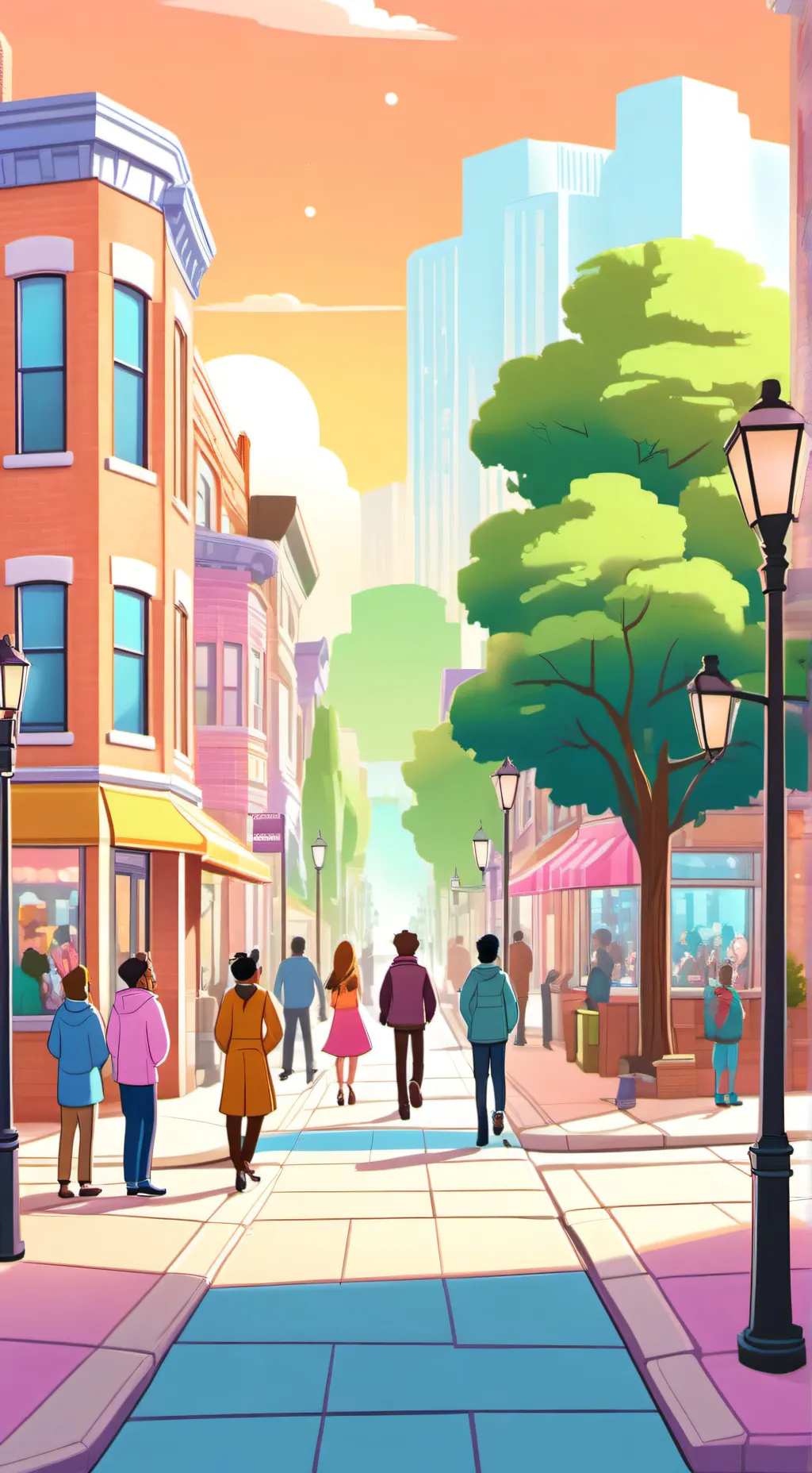 ai character: Brookhaven background