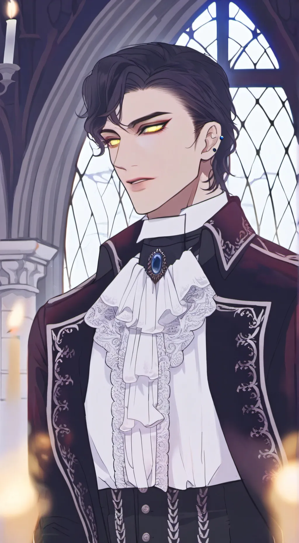 ai character: Xavier winter background