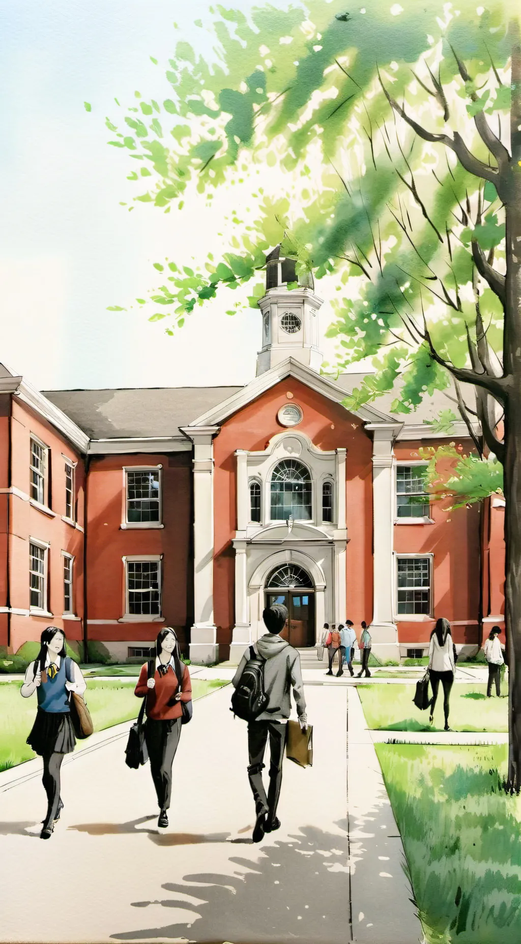 ai character: school background