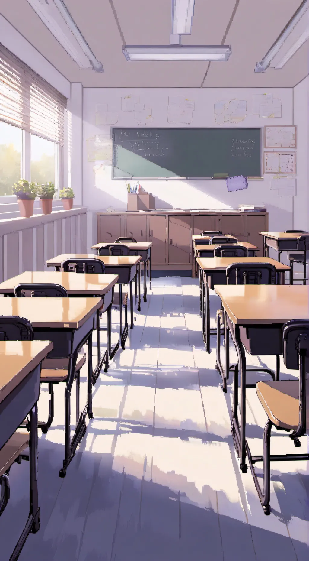 ai character: Classroom :P background