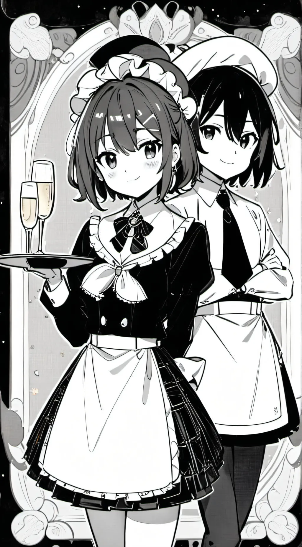 ai character: V maid background