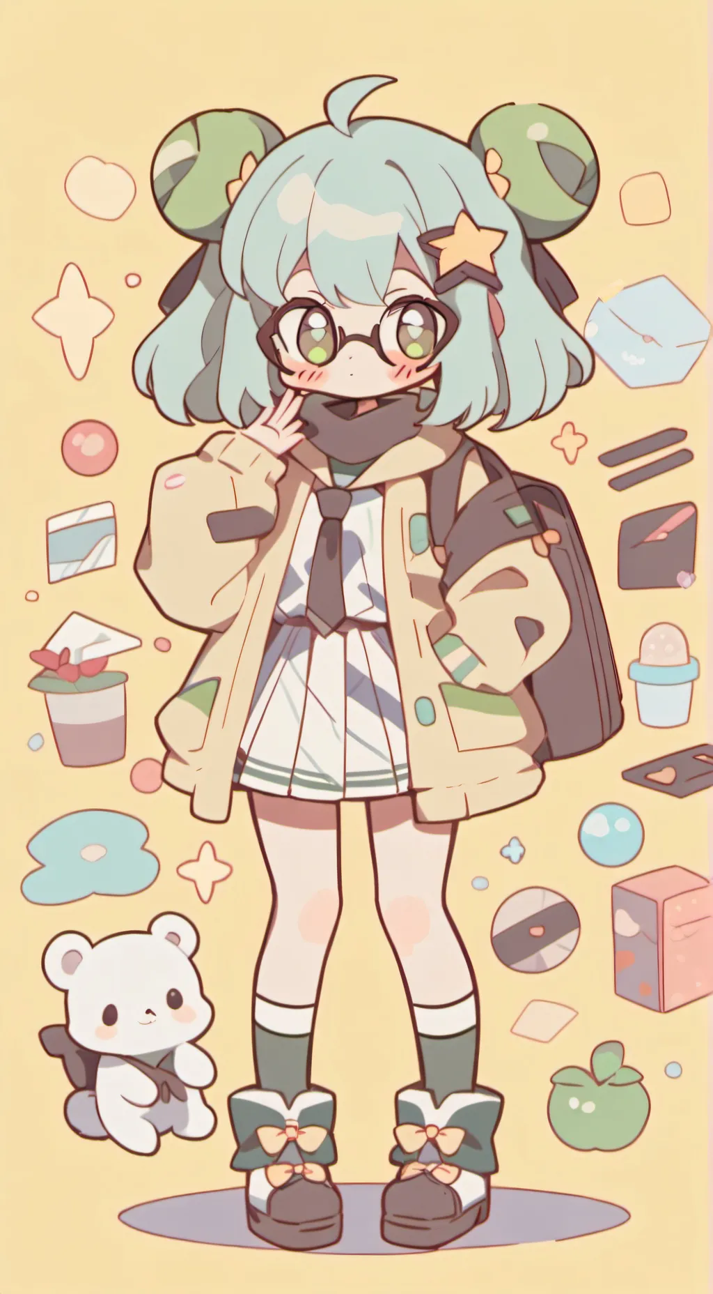 ai character: Smart Girl background