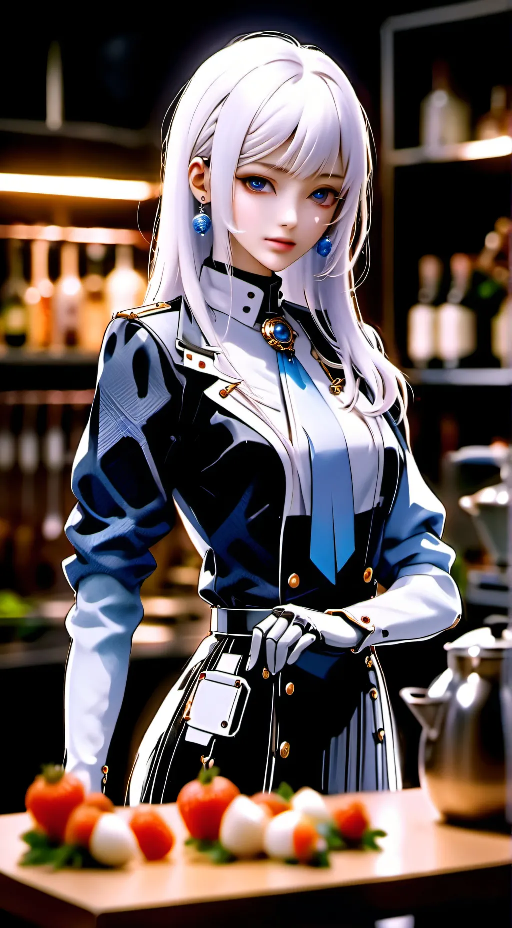 ai character: Aurora background